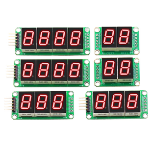 74HC595静态驱动2段数码管显示模块 可无缝串联0.5英寸3/4位 红光