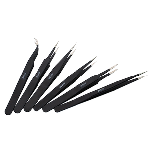 直镊子不锈钢家用手工长手机工具捏夹子小尖头弯头维修专用缝纫机