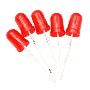 TELESKY 5mm 红发红  红色 红灯 圆头 发光二极管LED灯 (50个)