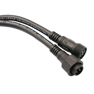 防水公母对接航空插头工业电线快速接头带线LED线插座连接器子母