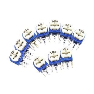 立式蓝白可调电阻器10K103 1K 2K 1M 20 50 100欧姆200 500 203