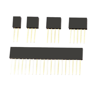 排母排针单排双排加长长脚插座2.54mm间距11mm针长2*2 3 4 5 6 8P