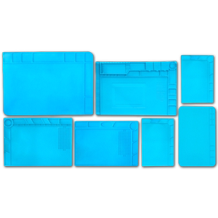 电脑手机工作台维修隔热垫多功能磁性耐高温硅胶垫电烙铁工具垫子