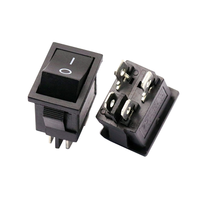 船型开关船形按钮2挡4脚KCD1-104