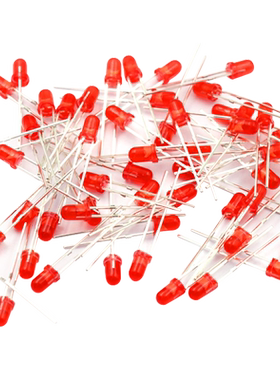 LED灯3MM红发红红灯发光二极管