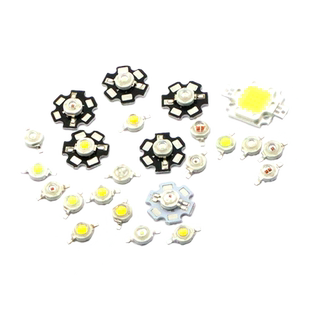 高亮大功率1W3W5W发光二极管小LED灯珠粒手电筒灯珠强光正白蓝光