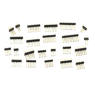 1.27mm间距 双排针 贴片针 直针 2*2P/3/4/20/40/50P 镀金环保铜