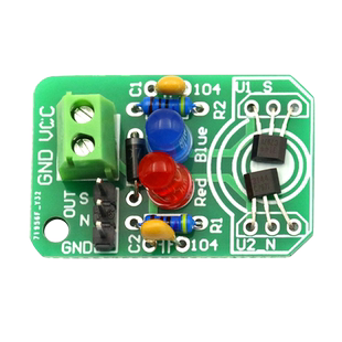 磁性检测 霍尔磁感应传感器 南北极检测 模块 DIY散件磁极分辨器