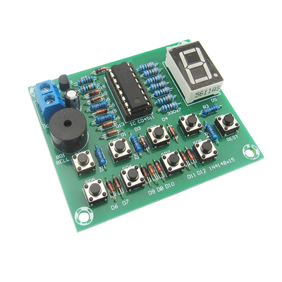 8路八路抢答器成品板实训器材