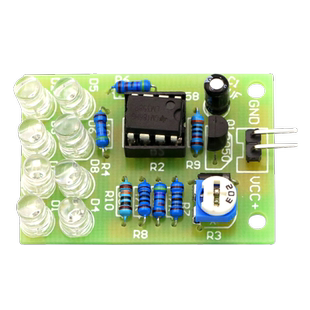 LM358呼吸灯散件模块 电子闪灯制作套件 DIY实训蓝色光闪光灯红光