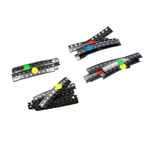 0805 0603贴片LED灯发光二极管常用元件包 红蓝绿黄白5种每种10个