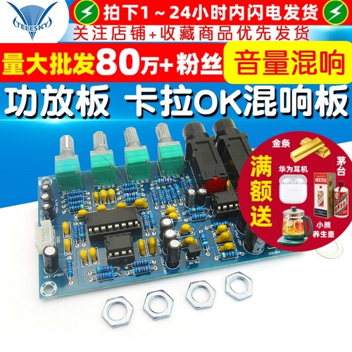 功放板模块卡拉OK混响板混响器