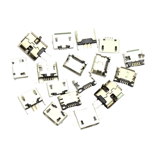 全铜MicroUSB插座Micro母座母头公头MK5P接头接口充电口配件插口