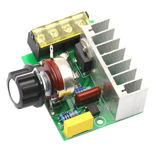 4000W大功率可控硅 电子调压器 调光 调速调温开关带保险丝带保险