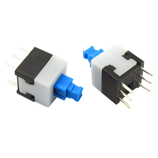 【TELESKY】按钮开关 按键开关8*8MM 自锁开关 六脚(10个)