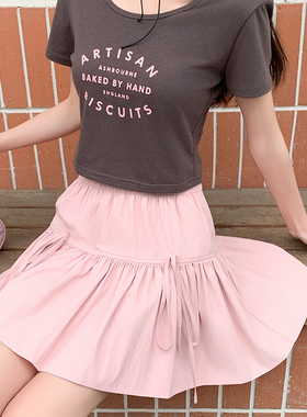 【书婷专享】EACA新款甜美可爱蝴蝶结蓬蓬裙少女风a字裙 42001