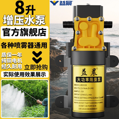 12v水泵高扬程大流量喷雾器通用