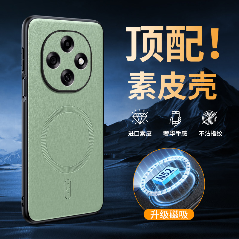 适用oppoA6pro软皮磁吸新防摔壳