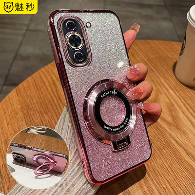 华为nova10软胶闪支架全包防摔壳