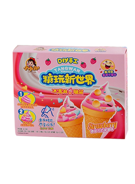 小小谢中国食玩diy冰淇淋好玩
