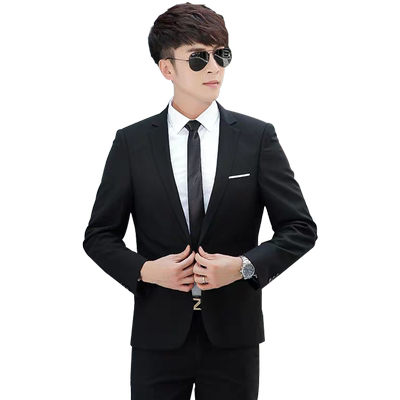 青少年韩版修身帅气结婚西服套装