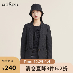 爱心压格职场帅气西装 谜底2022秋款 外套女223GE1165 高端系列