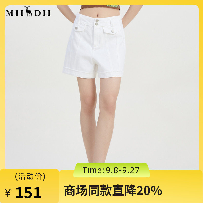 谜底宽松牛仔短裤女2023图片