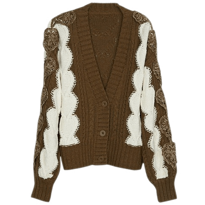 谜底针织开衫女2023秋新