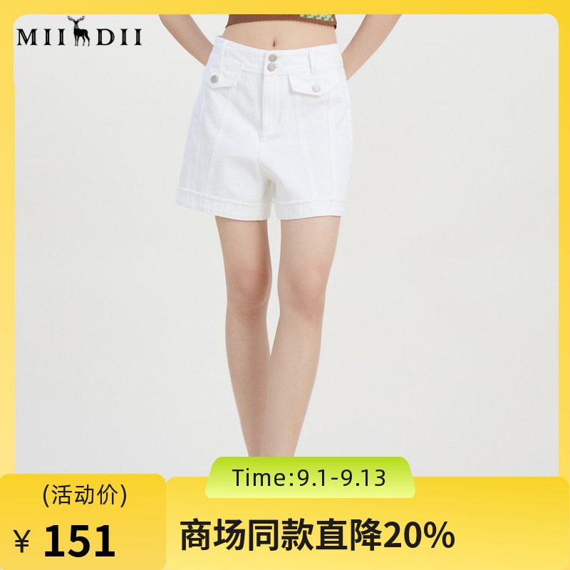 谜底宽松牛仔短裤女2023图片