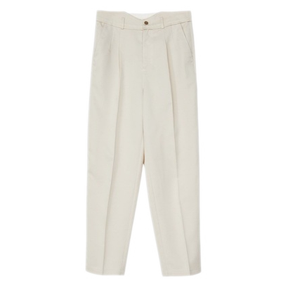 谜底纯色休闲裤女2023春