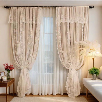 2025新款卧室专用窗帘双层带纱