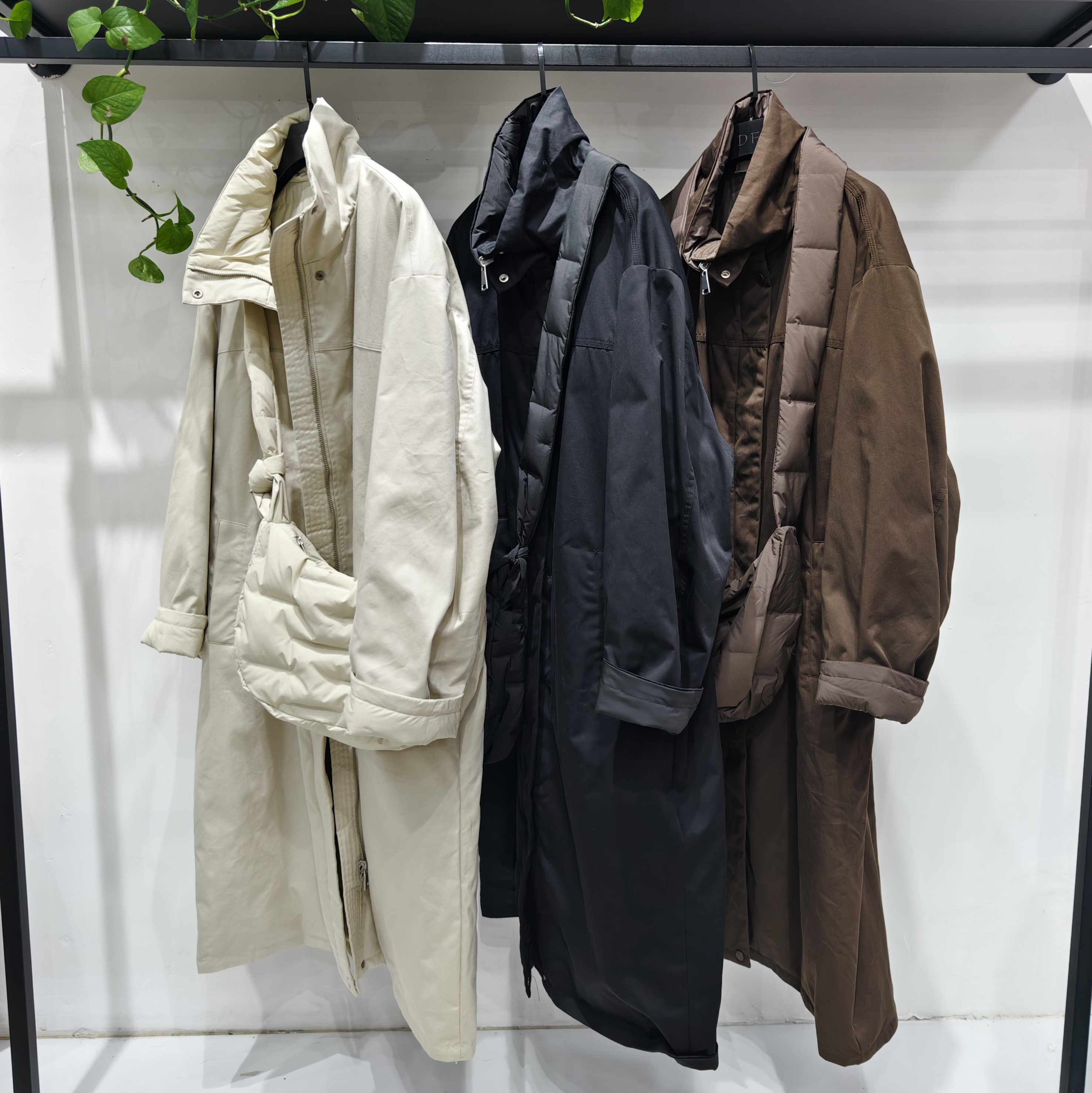 欧货2025冬季新款立领长款90鸭绒羽绒服两面穿过膝宽松风衣外套,女装/女士精品,短外套,淘宝优惠券,粉丝福利购,淘宝优惠卷