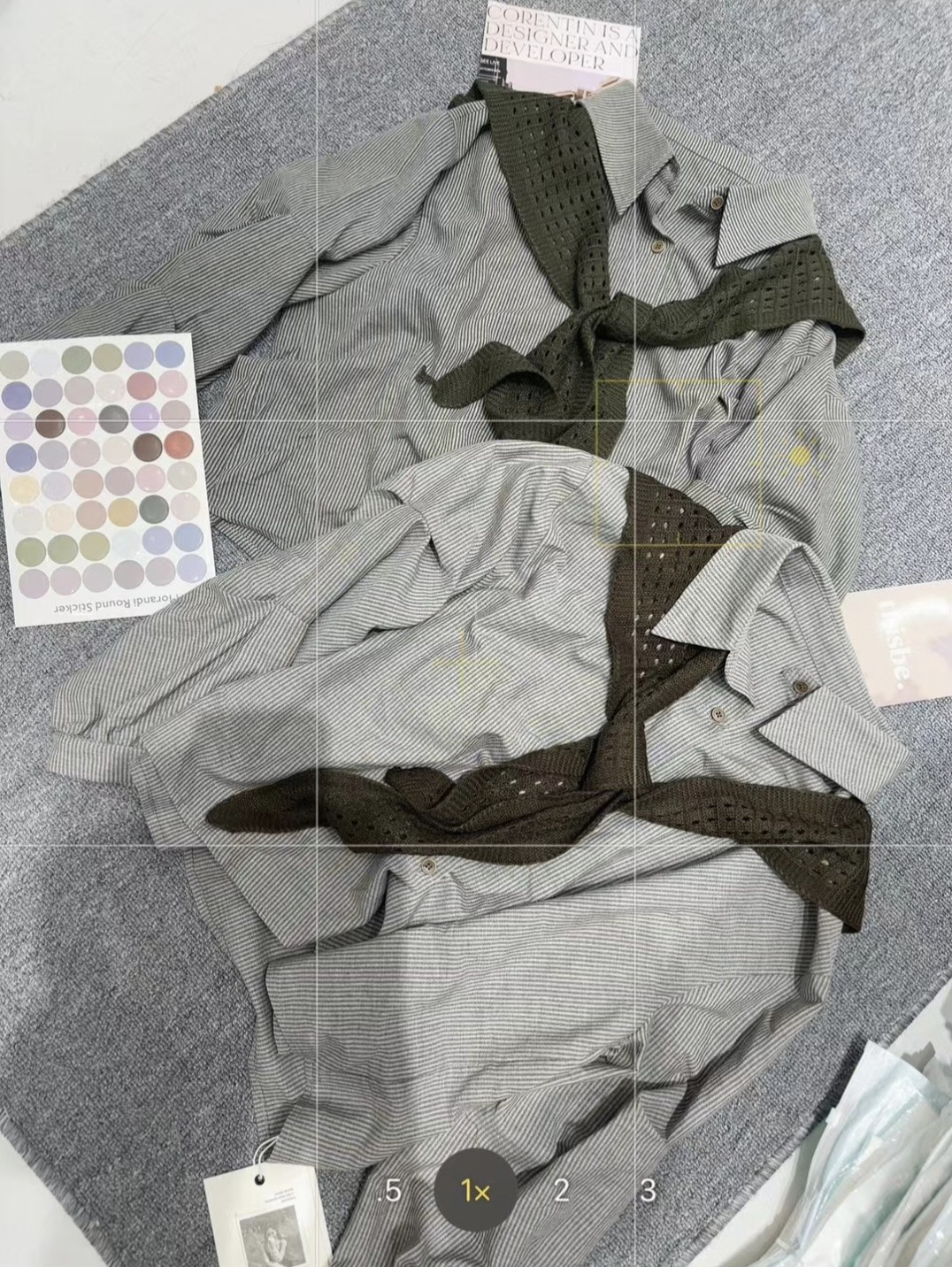 翻领披肩条纹长袖衬衫女秋季新款韩系超好看宽松休闲小个子衬衣