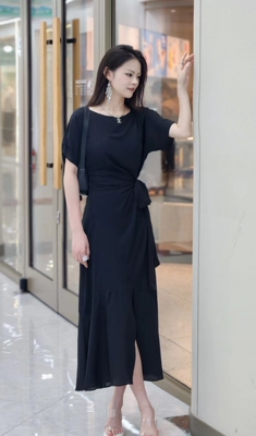 气质显瘦新款长裙夏季碎花高级感