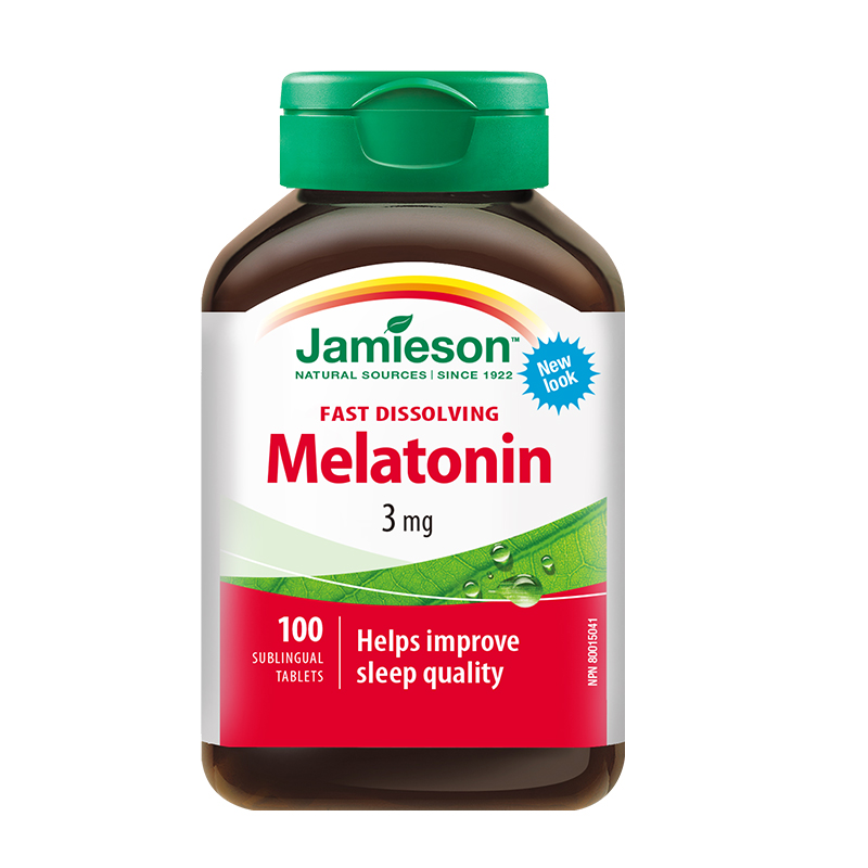 加拿大健美生褪黑素非软糖退黑素睡眠片褪黑素安瓶melatonin 27.4