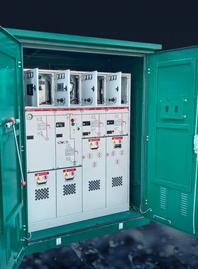 交流I0KV充气柜金属封闭设备柜XGN15中置柜高压环网开关柜配电柜