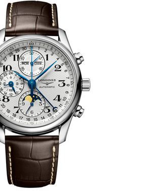 瑞士浪琴Longines名匠系列八针月相计时机械男表L2.673.4.78.3