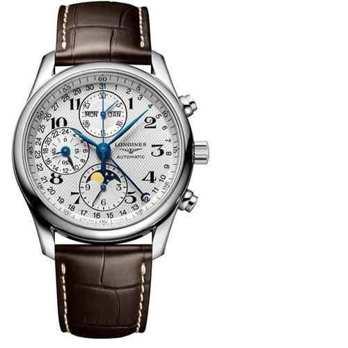 浪琴名匠男表自动机械8针月相