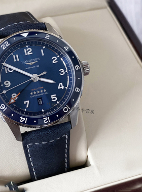 新款浪琴先行者祖鲁瑞士天文台精钢陶瓷机械男表L3.812.4.93.2