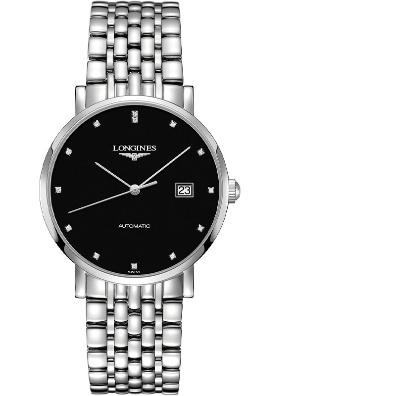 Longines浪琴正品手表博雅系列镶钻时尚机械男表L4.810.4.57.6