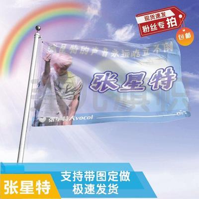 张星特应援大旗音乐节应援旗明星户外演唱会应援旗帜定制定做
