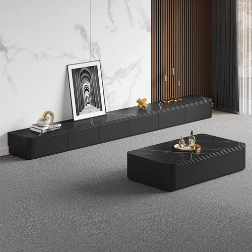 可选岩板面电视柜上门安装可定制