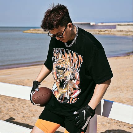 DPS「 Ja'Marr Chase」贾马尔蔡斯美式橄榄球人像短袖NFL圆领T恤