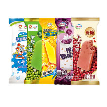 40支伊利牧场网红冰淇淋大布丁冰激凌奶油口味经典怀旧雪糕整箱