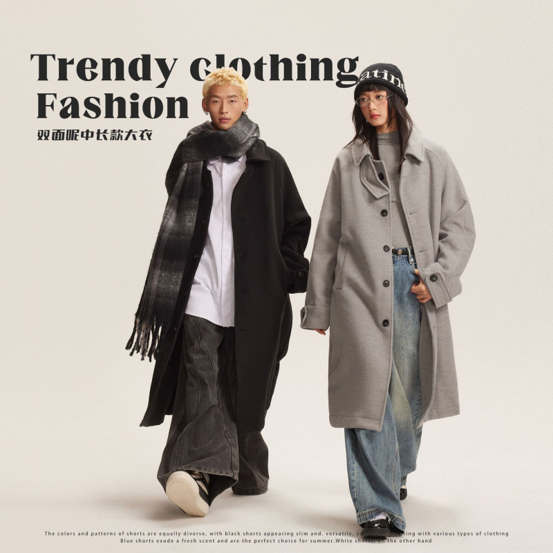 2025年新款CATTEE中长款毛呢大衣