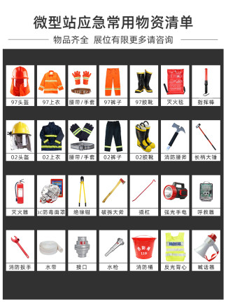 消防器材全套微型消防站消防柜应急物资装备四件套装消防用品大全
