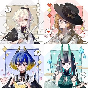 头像约稿插画oc二次元 人像漫画卡通定制动漫日系