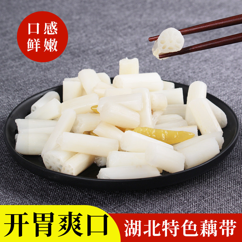洪湖藕带酸辣泡椒藕肠即食下饭菜
