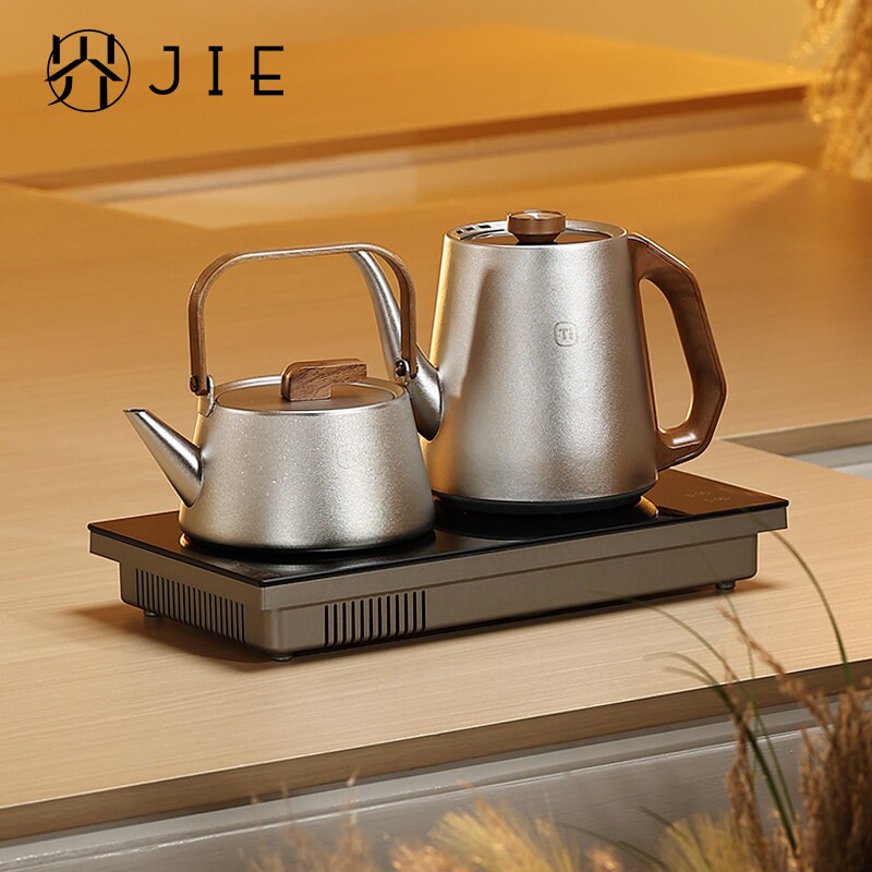 小界纯钛自动上水烧水壶嵌入式茶一体保温泡茶专用电陶炉煮茶壶台