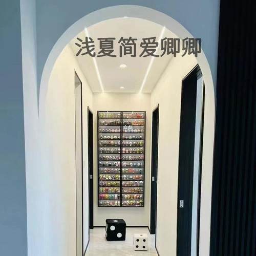 手办盲盒展示架书房客厅挂墙小摆件收纳柜置物架玩具多层叠放展示
